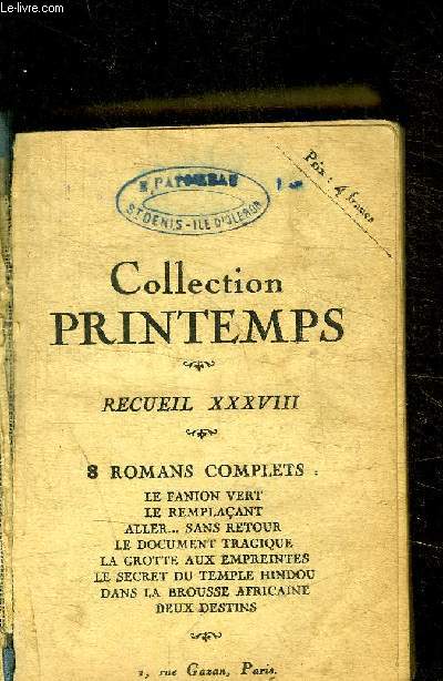 RECUEUIL XXXVIII / 8 ROMANS COMPLETS :