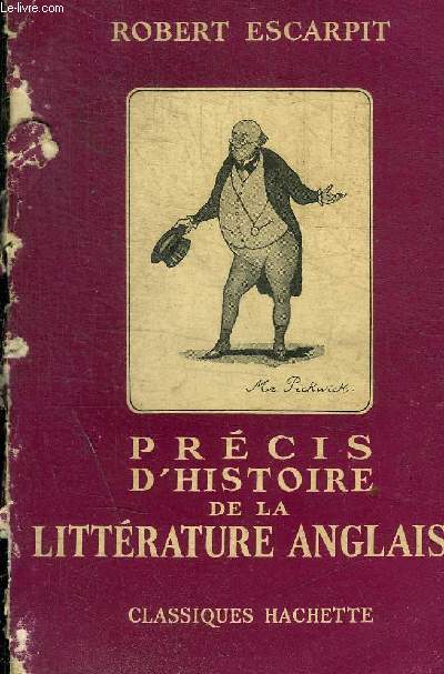 PRECIS D HISTOIRE DE LA LITERATURE ANGLAISE