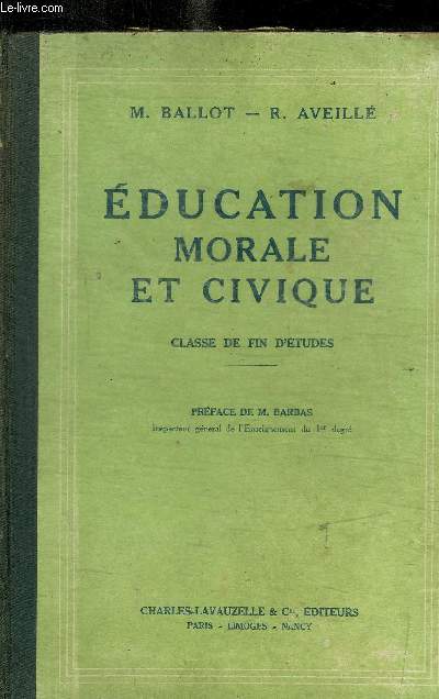 EDUCATION MORALE ET CIVIQUE