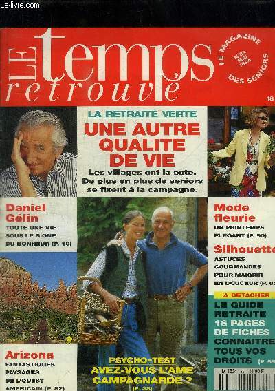 LE TEMPS RETROUVE- LE MAGAZINE DES SENIORS - N 89 - MAI 1994 -