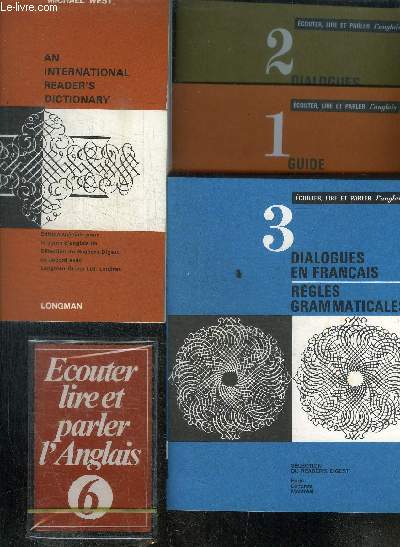 COFFRET DE 6 CASSETTES + 5 LIVRES - ECOUTER LIRE ET PARLER L ANGLAIS