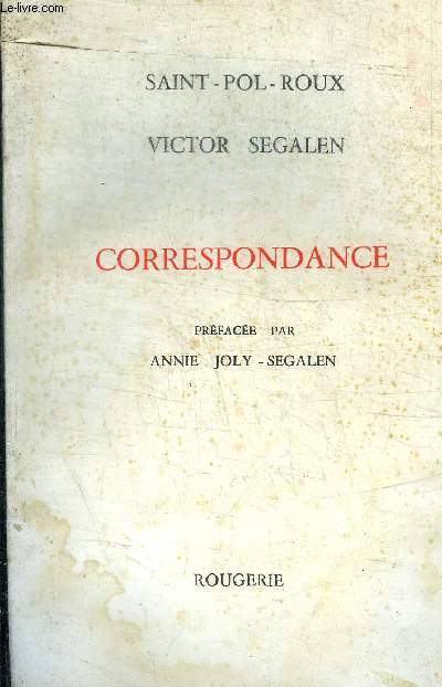 CORRESPONDANCE