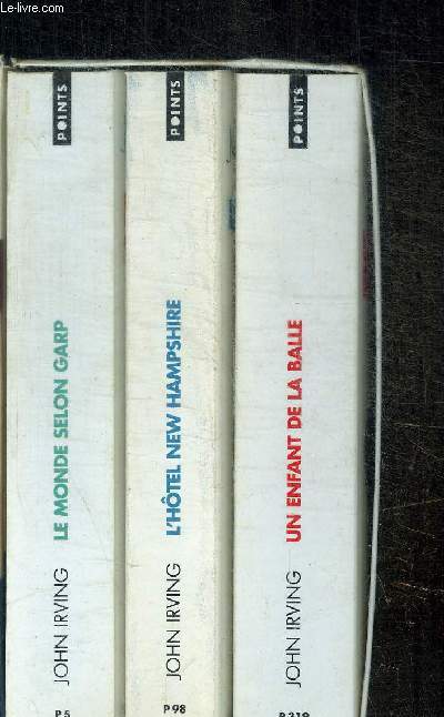 COFFRET DE 3 VOLUMES : LE MONDE SELON GARP / L HOTEL NEW HAMPSHIRE / UN ENFANT DE LA BALLE