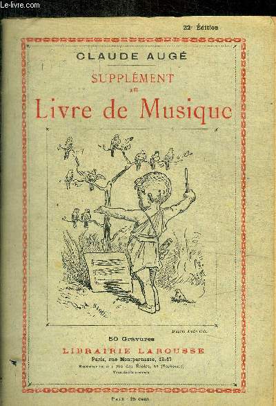 SUPPLEMENT AU LIVRE DE MUSIQUE