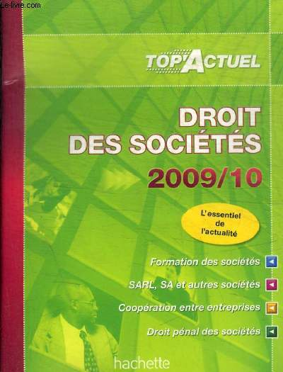 DROIT DES SOCIETES 2009/ 2010