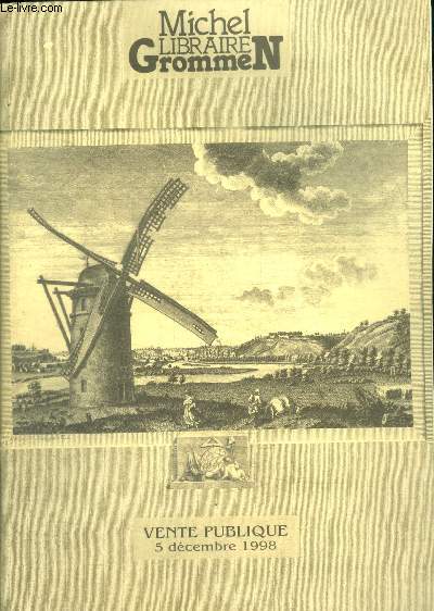 VENTE PUBLIQUE - 5 DECEMBRE 1998 -