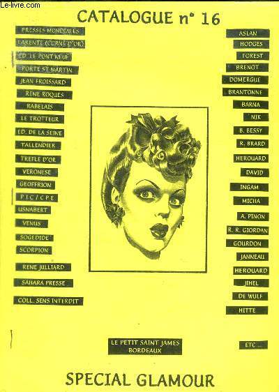 CATALOGUE N 16 - SPECIAL GLAMOUR