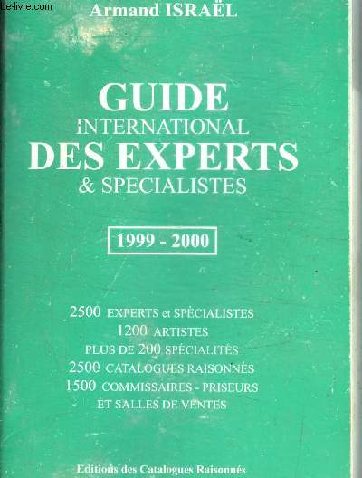 GUIDE INTERNATIONAL DES EXPERTS ET SPECIALISTES - 1999 / 2000