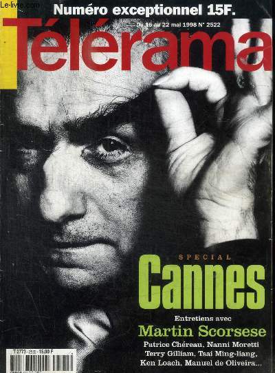 TELERAMA - DU 16 AU 22 MAI 1998 - N 2522 - SPECIAL CANNES