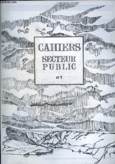CAHIERS SECTEUR PUBLIC - N1 - MAI 1981 -