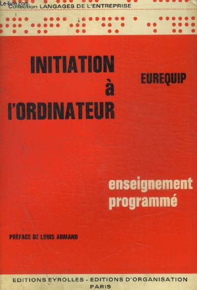 INITIATION A L ORDINATEUR - ENSEIGNEMENT PROGRAMME