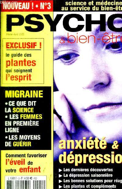 PSYCHO - N 3 - FEVRIER - AVRIL 2005 - ACTUALITES - PERSPECTIVES - DOSSIER - BIEN ETRE ET PLANTES