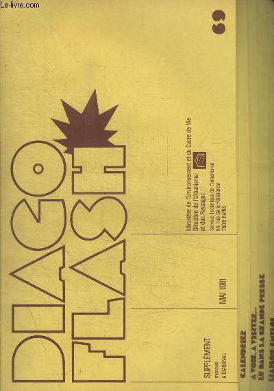 DIAGO FLASH - SUPPLEMENT MENSUEL A DIAGONAL - N 69 - MAI 1981 -