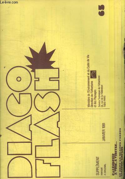 DIAGO FLASH - SUPPLEMENT MENSUEL A DIAGONAL - N 63 - JANVIER 1981 -