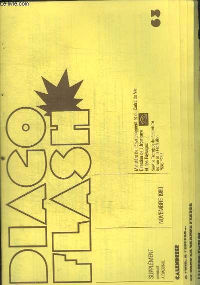 DIAGO FLASH - SUPPLEMENT MENSUEL A DIAGONAL - N63 - NOVEMBRE 1980