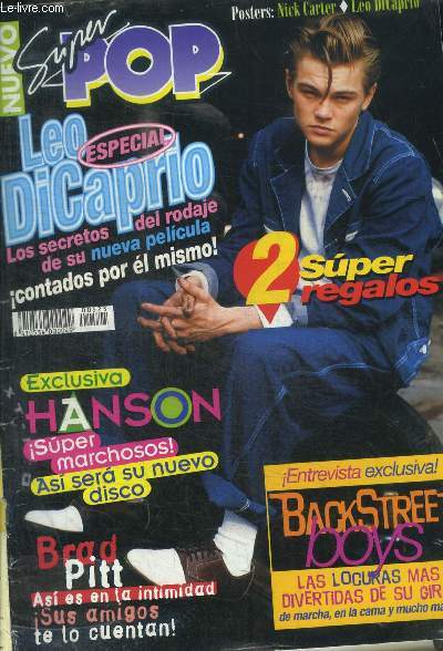 SUPER POP - N525 - MAI 1998- LEO DICAPRIO / HANSON / BRAD PITT / BACKSTREET BOYS
