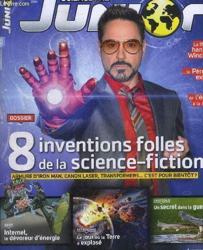 SCIENCE & VIE JUNIOR - N 292 - JANVIER 2014 - 8 INVENTIONS FOLLES DE LA SCIENCE FICTION