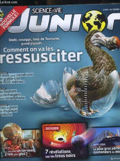 SCIENCE ET VIE JUNIOR - COMMENT ON VA LES RESSUCITER - PROUESSE / TECHNO / INTERNET - N 288 - SEPTEMBRE 2013