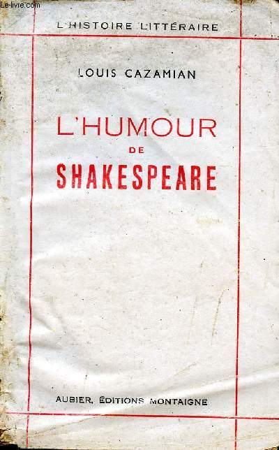 L'humour de Shakespeare (Collection 