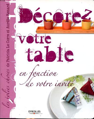 Dcorez votre table en fonction de votre invit