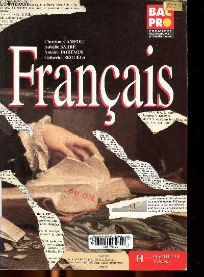 Franais Bac pro 1re Tle Sommaire: la nouvelle, le roman , la posie, l'autobiographie, le thtre, autour du mythe...