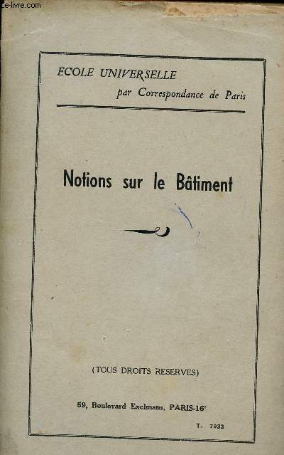 Notions sur le btiment