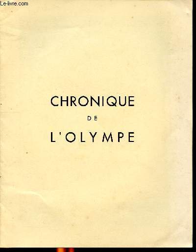 Chroniques de l'Olympe