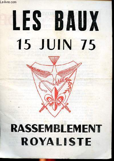 Les Baux 15 Juin 75 Rassemblement royaliste