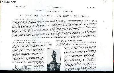 L'illustration Le canal des deux-mers: que faut-il en penser? N 4632 12 Dcembre 1931