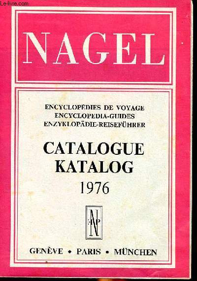 Nagel Encyclopdies de voyages Catalogue 1976