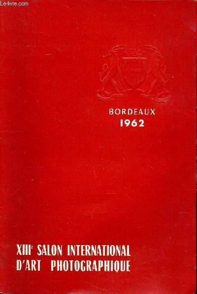 Bordeaux 1962 XIII salon international d'art photographique
