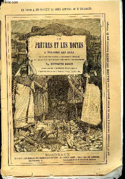 Les prtres et les moines  travers les ges Lot de 22 livraisons.