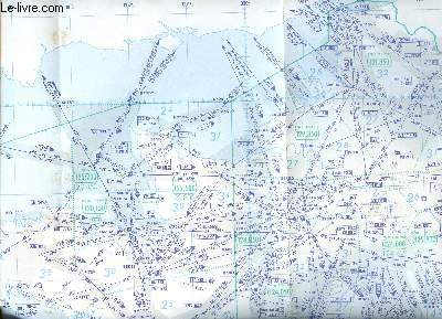 Carte gographique pour pilotage arien routes 