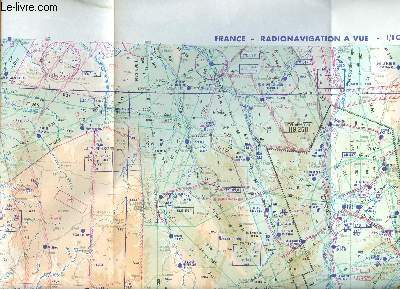 Franc radionavigation  vue 1re dition carte gographique pour pilotage arien