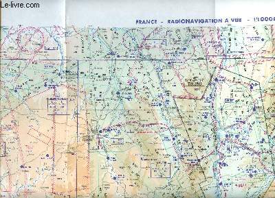 France radionavigation  vue 2 dition Carte gographique pour pilotage arien