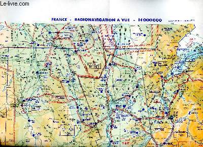 France radionavigation  vue 1re dition Carte gographique pour pilotage arien