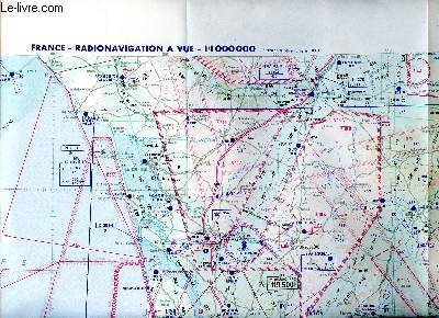 France radionavigation  vue 1 dition Carte gographique pour pilotage arien