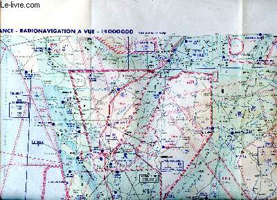 France radionavigation  vue 3 dition Carte gographique pour pilotage arien