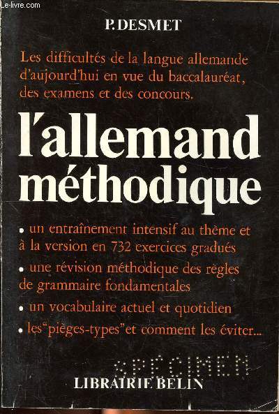 L'allemand mthodique