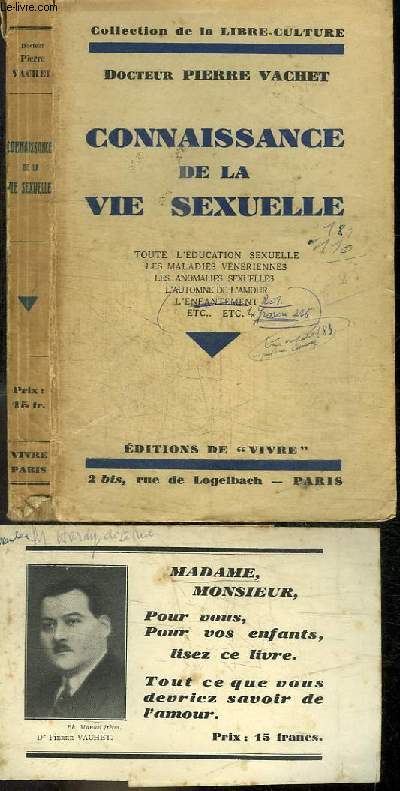 CONNAISSANCE DE LA VIE SEXUELLE