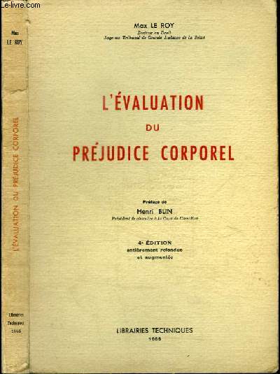 L'EVALUATION DU PREJUDICE CORPOREL