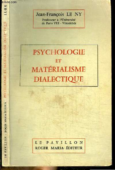 PSYCHOLOGIE ET MATERIALISME DIALECTIQUE