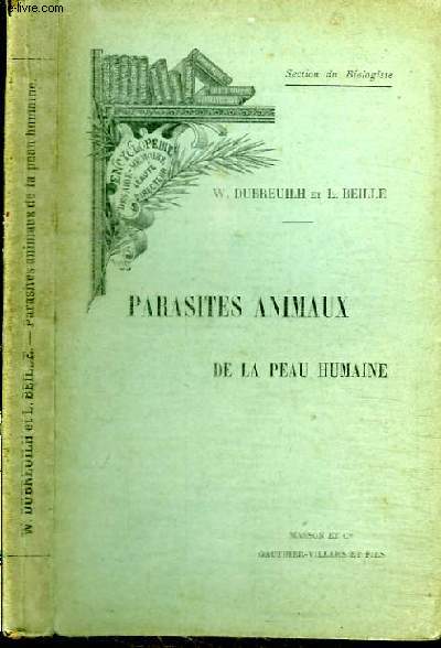 PARASITES ANIMAUX DE LA PEAU HUMAINE