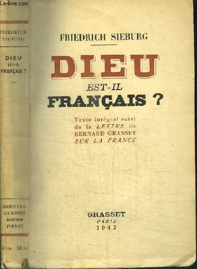 DIEU EST-IL FRANCAIS ?