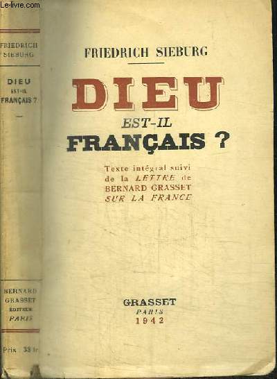 DIEU EST-IL FRANCAIS ?