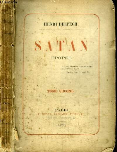 SATAN - EPOPEE - TOME SECOND