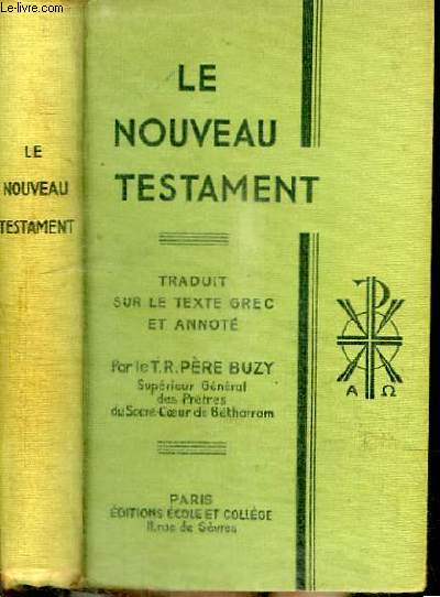 LE NOUVAU TESTAMENT