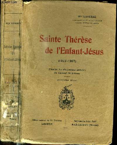 SAINTE THERESE DE L'ENFANT JESUS (1873-1897)