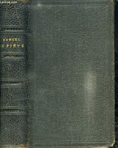 MANUEL DE PIETE A L'USAGE DES SEMINAIRES