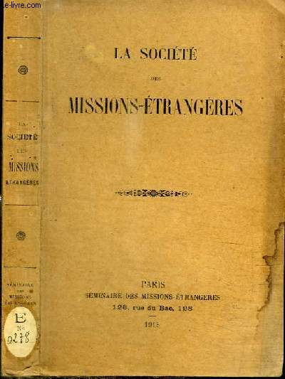 LA SOCIETE DES MISSIONS-ETRANGERES